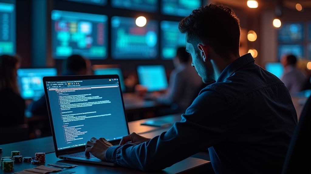 Giocatore che usa gli strumenti di recupero password su una schermata di login a tema casino